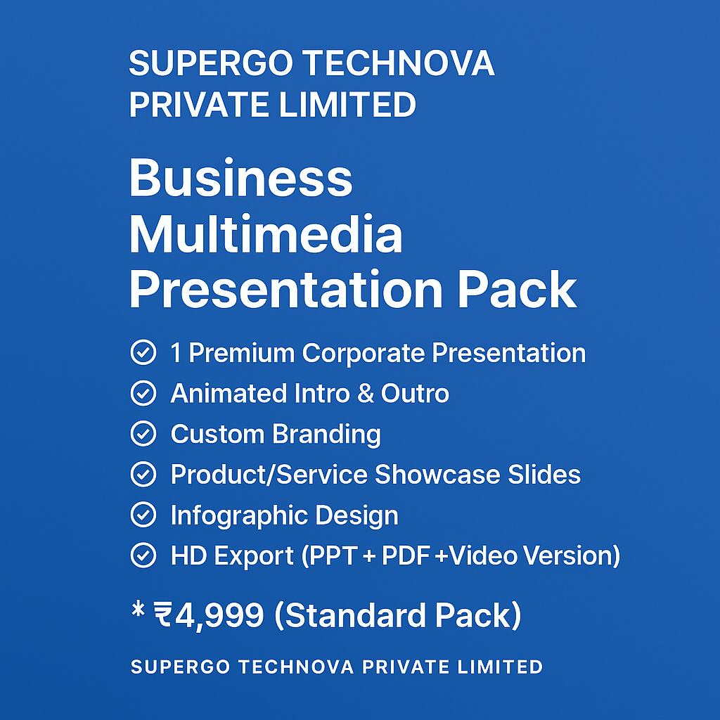 Business Multimedia Presentation Pack (Corporate Digital Kit)